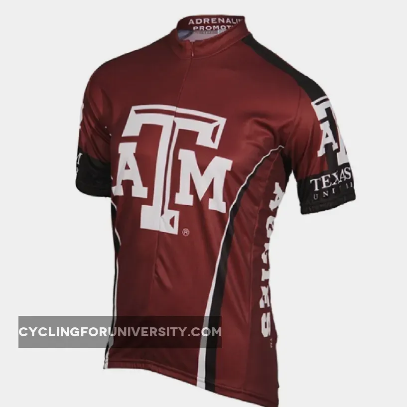 Adrenaline Promo Texas A&M Aggies College 3/4 zip Men's Cycling Jersey #Texas Cycling Jersey