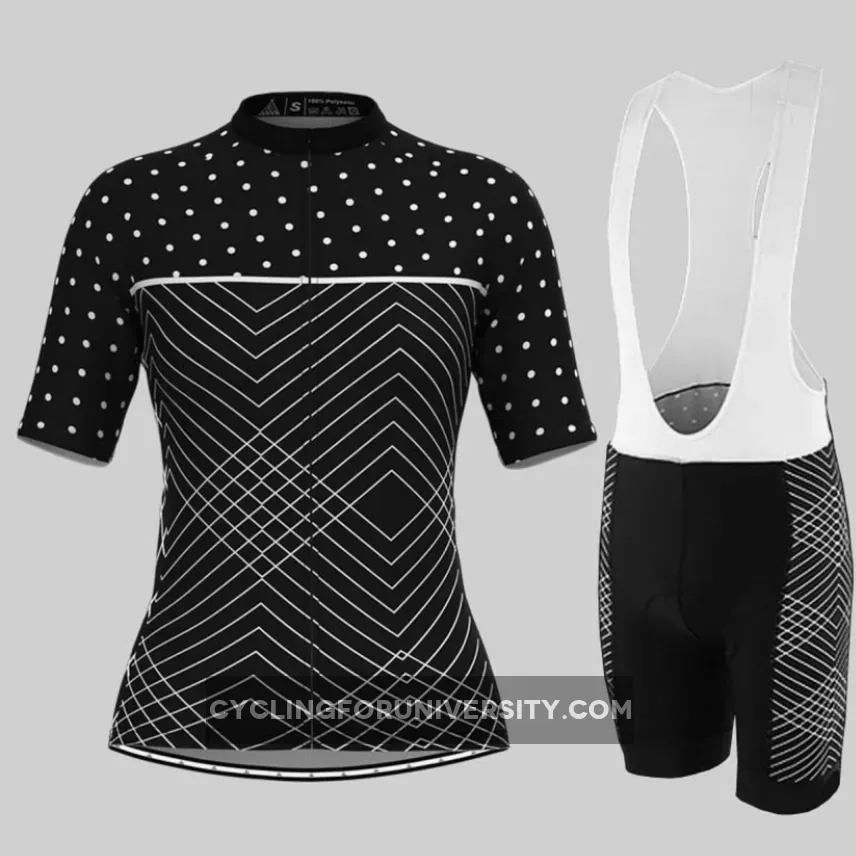 Women's Black Pro Team Racing Cycling Kit For Sale