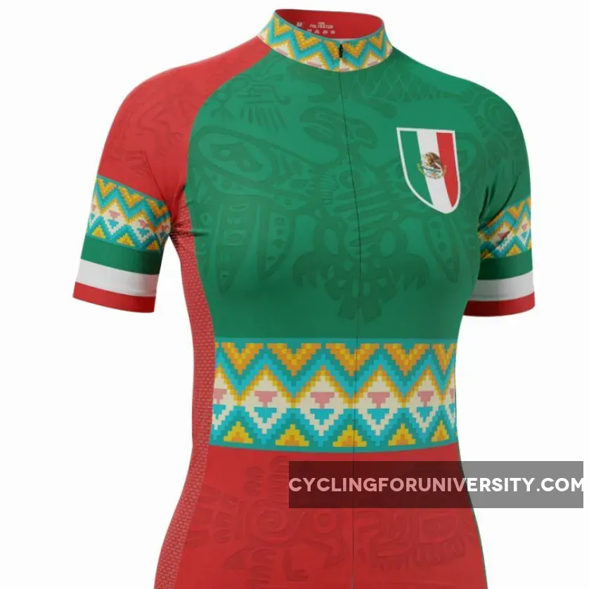 Women's Mexico Paseo 1 Short Sleeve Cycling Jersey Mexico Cycling Jersey