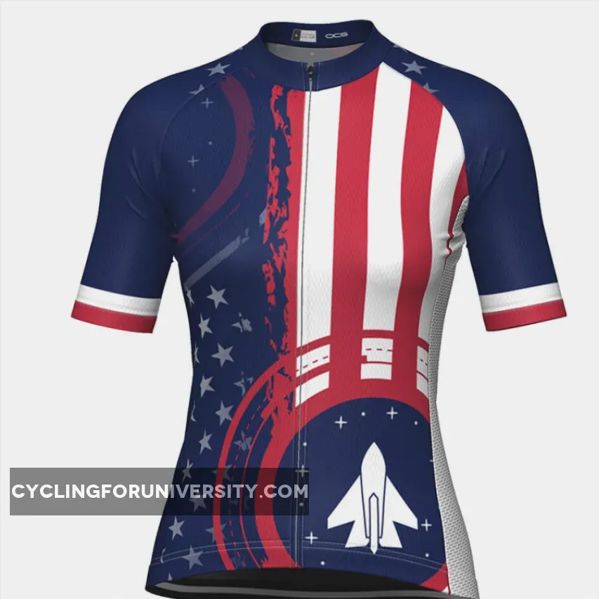 Women's Air Force American Flag Armed Forces Cycling Jersey #Armed Forces Bike Race