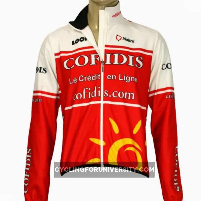 Cofidis 2011 Radsport-Profi-Team-Winter fleece long sleeve jersey jacket