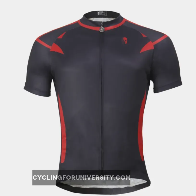 Men's Cycling Biking Jersey Summer Crazy Black Short Sleeve Bike Shirt Black/White NO.767