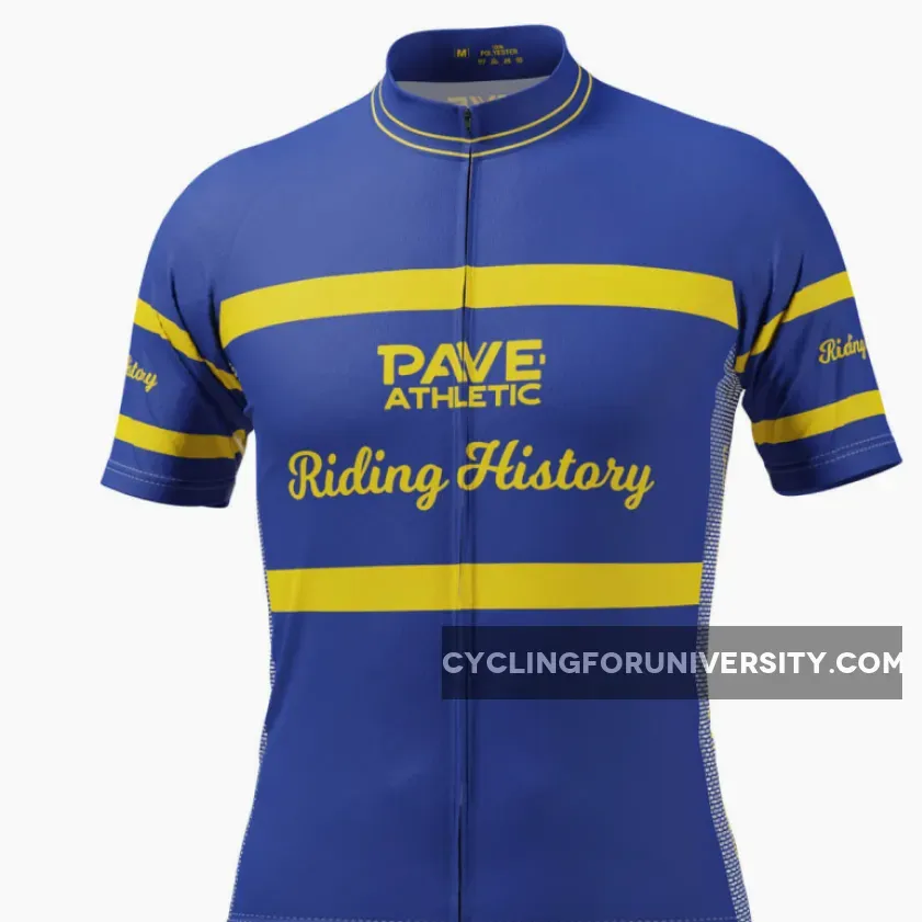 Men's PAVE Athletic Retro Zandegu Short Sleeve Cycling Jersey
