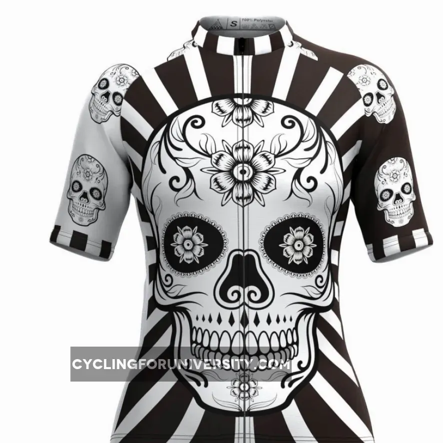 Women's Catrina Skull Cycling Jersey Outlet