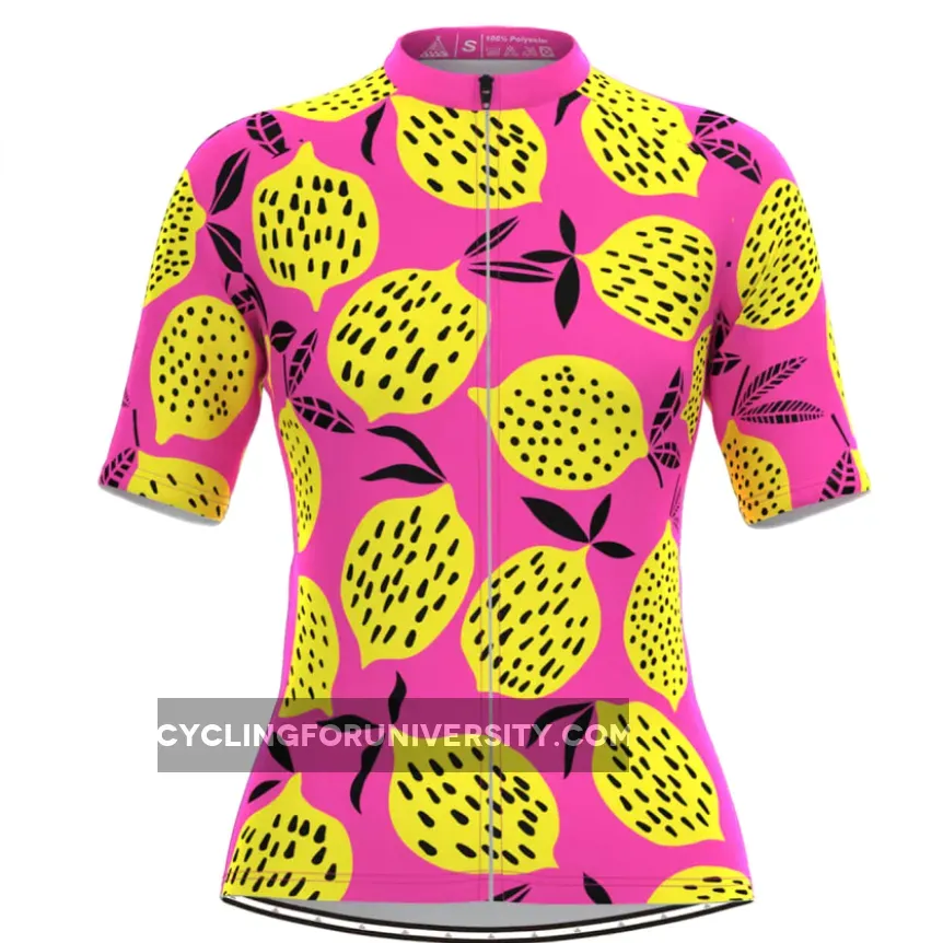 Women's The Yellow Lemon Print Cycling Jersey New Releases