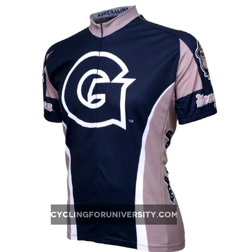 Adrenaline Promo Georgetown University Hoyas 3/4 zip Men's Cycling Jersey / Georgetown Cycling Jersey