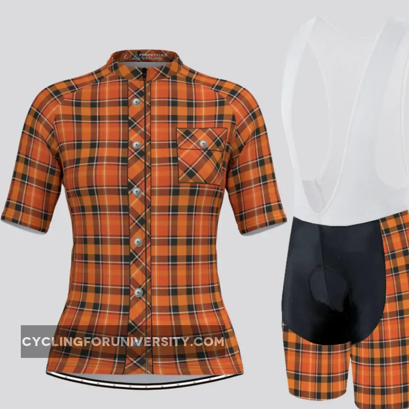 Plaid Checkered Shirt V25 Women's Cycling Kit Online