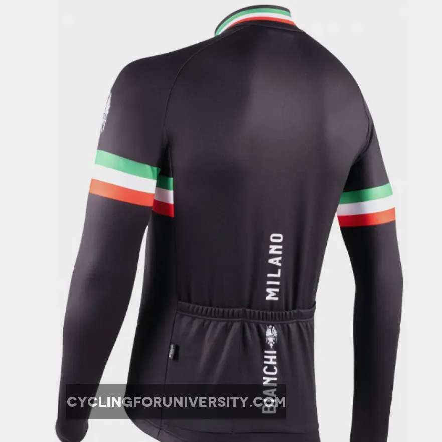 Bianchi Milano Storia Black Long Sleeve Jersey,