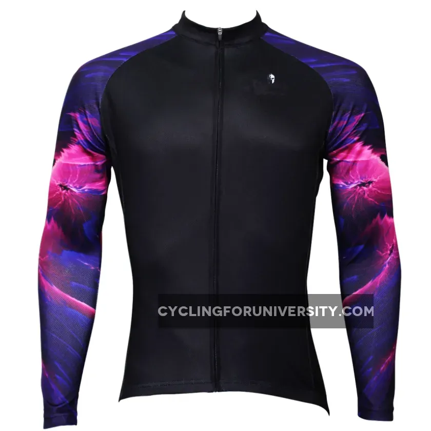 【Graphic Arm Shirt】 ILPALADINO Cool-arm Men's Cycling Black Long-sleeve Jerseys Spring Autumn Apparel Outdoor Sports Gear Leisure Biking Shirt With Several Individual Styles