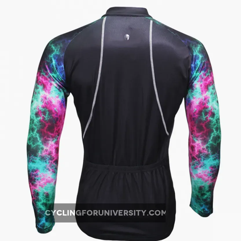 【Graphic Arm Shirt】 ILPALADINO Cool-arm Men's Cycling Black Long-sleeve Jerseys Spring Autumn Apparel Outdoor Sports Gear Leisure Biking Shirt With Several Individual Styles