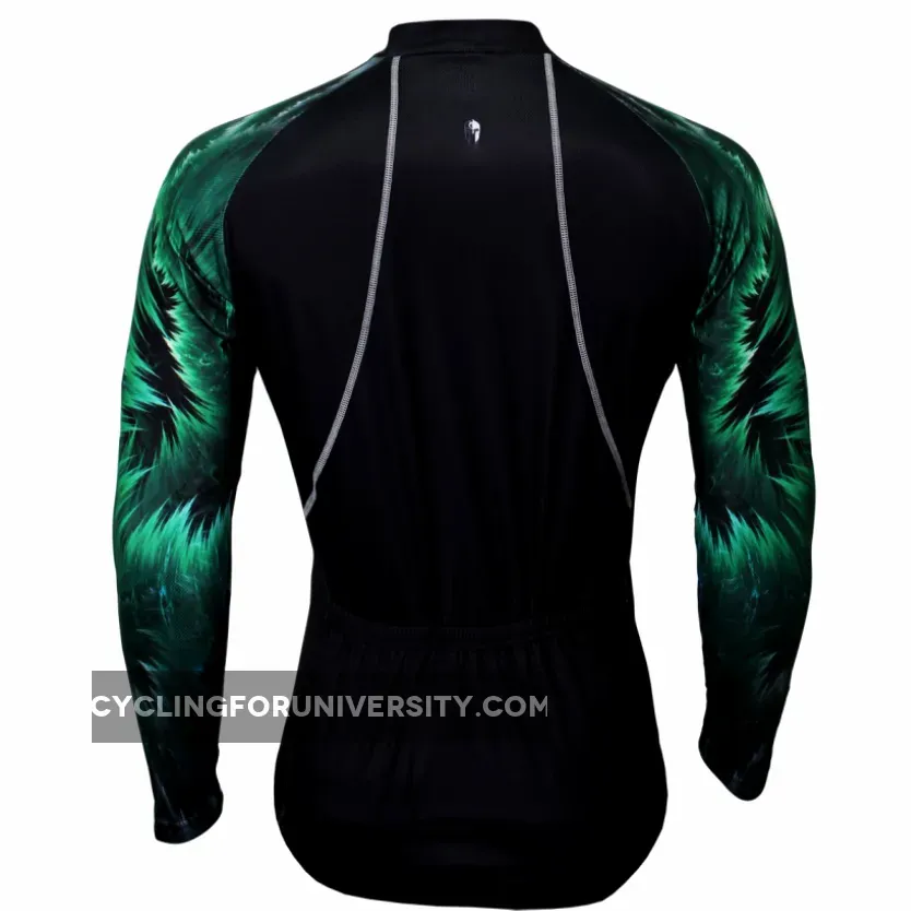 【Graphic Arm Shirt】 ILPALADINO Cool-arm Men's Cycling Black Long-sleeve Jerseys Spring Autumn Apparel Outdoor Sports Gear Leisure Biking Shirt With Several Individual Styles