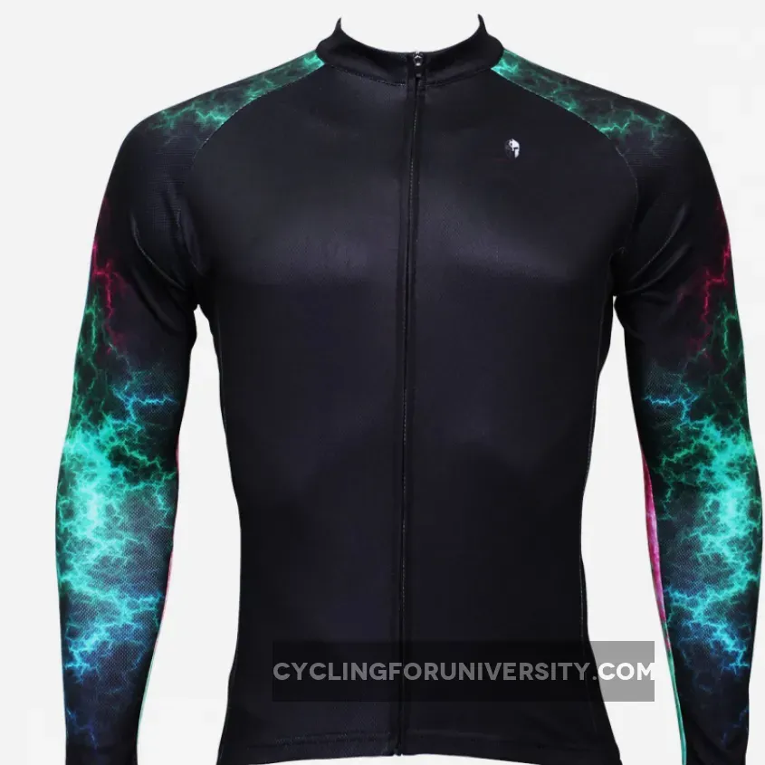 【Graphic Arm Shirt】 ILPALADINO Cool-arm Men's Cycling Black Long-sleeve Jerseys Spring Autumn Apparel Outdoor Sports Gear Leisure Biking Shirt With Several Individual Styles
