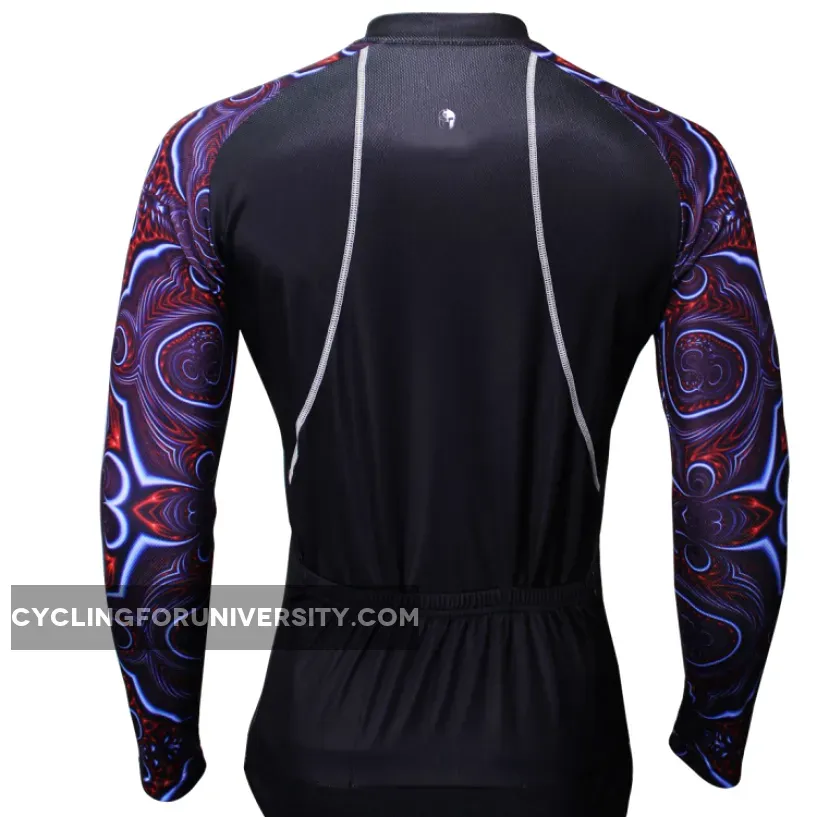 【Graphic Arm Shirt】 ILPALADINO Cool-arm Men's Cycling Black Long-sleeve Jerseys Spring Autumn Apparel Outdoor Sports Gear Leisure Biking Shirt With Several Individual Styles