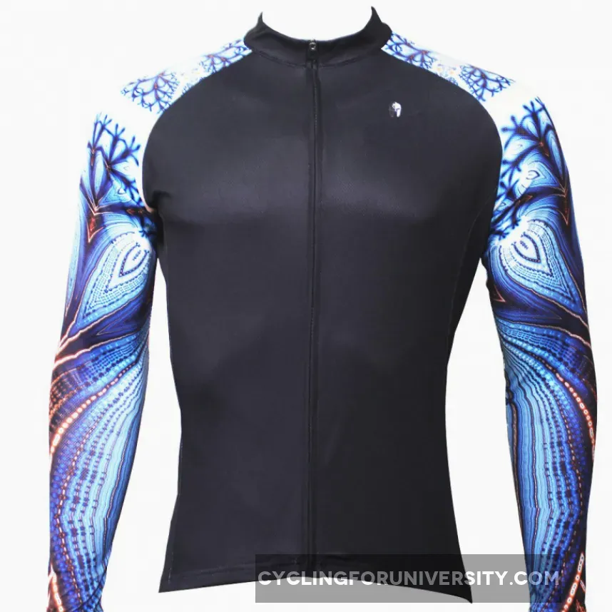 【Graphic Arm Shirt】 ILPALADINO Cool-arm Men's Cycling Black Long-sleeve Jerseys Spring Autumn Apparel Outdoor Sports Gear Leisure Biking Shirt With Several Individual Styles