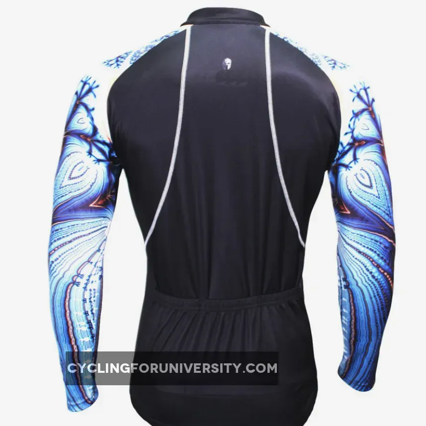 【Graphic Arm Shirt】 ILPALADINO Cool-arm Men's Cycling Black Long-sleeve Jerseys Spring Autumn Apparel Outdoor Sports Gear Leisure Biking Shirt With Several Individual Styles