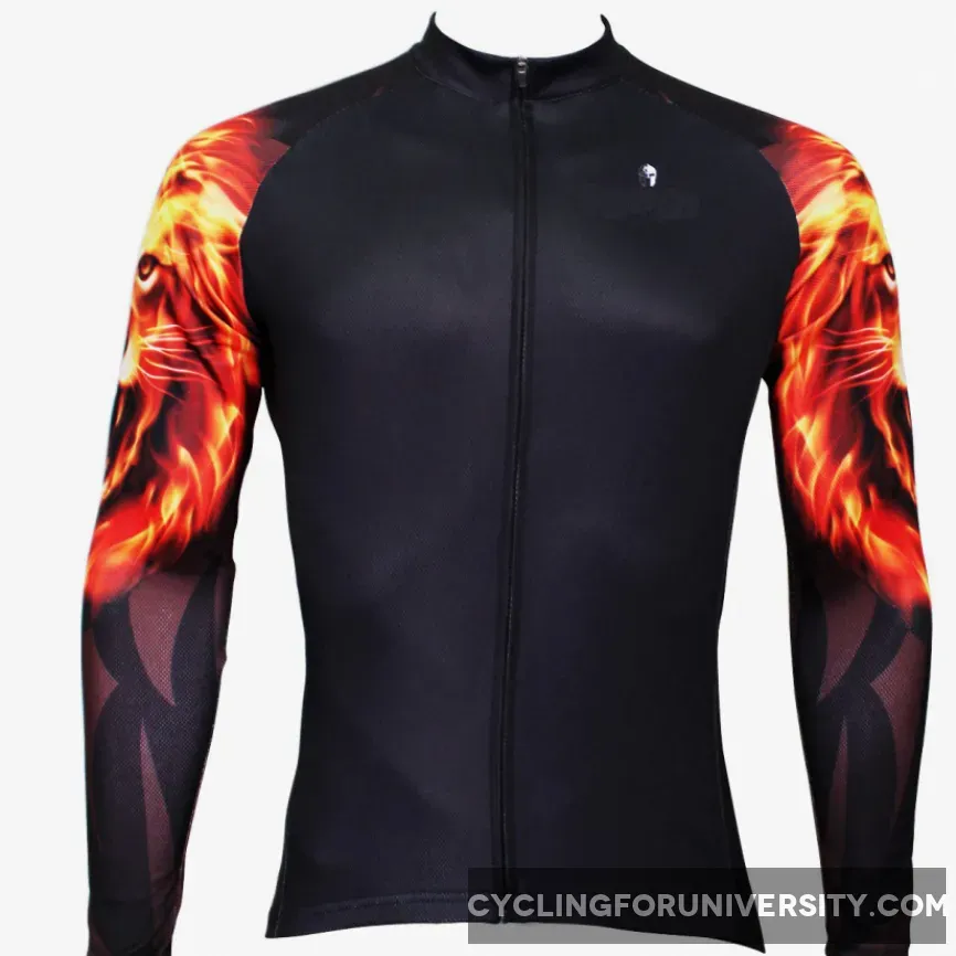 【Graphic Arm Shirt】 ILPALADINO Cool-arm Men's Cycling Black Long-sleeve Jerseys Spring Autumn Apparel Outdoor Sports Gear Leisure Biking Shirt With Several Individual Styles