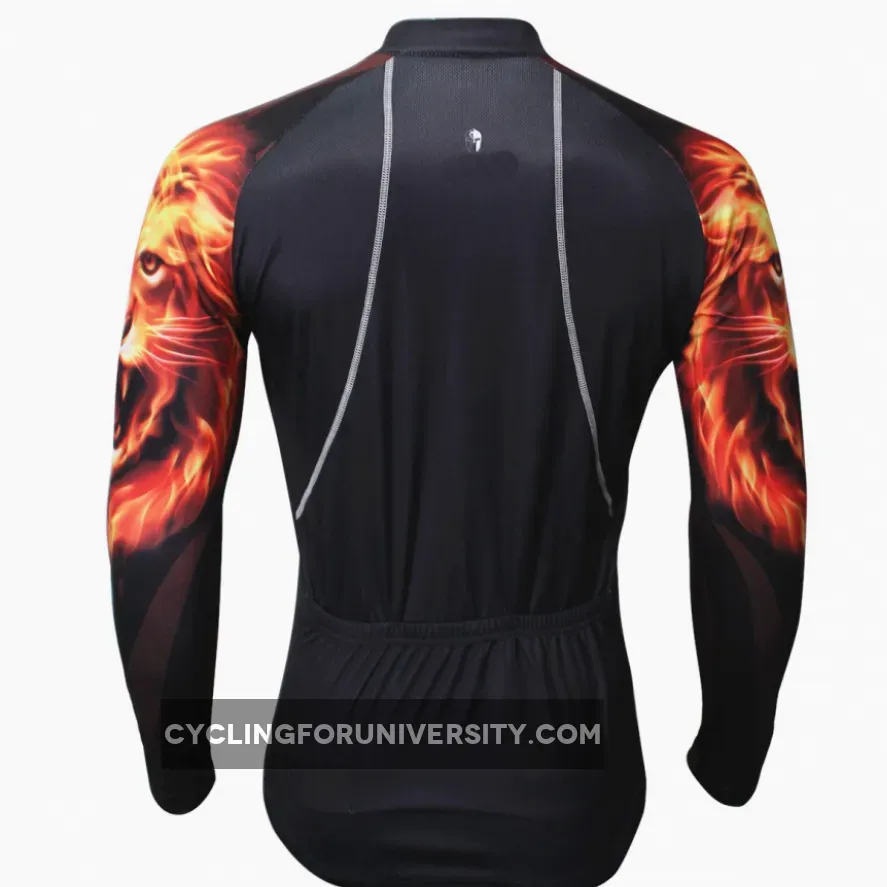 【Graphic Arm Shirt】 ILPALADINO Cool-arm Men's Cycling Black Long-sleeve Jerseys Spring Autumn Apparel Outdoor Sports Gear Leisure Biking Shirt With Several Individual Styles