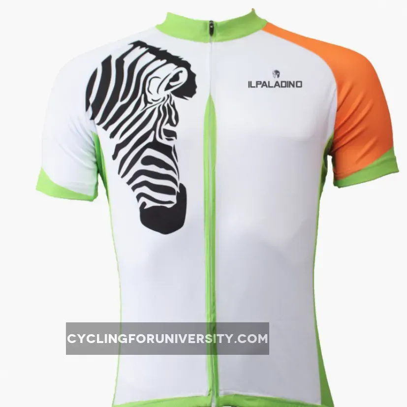 Zebra Orange-arm Men's Short-Sleeve Cycling Jersey Bicycling Shirts Summer NO.502