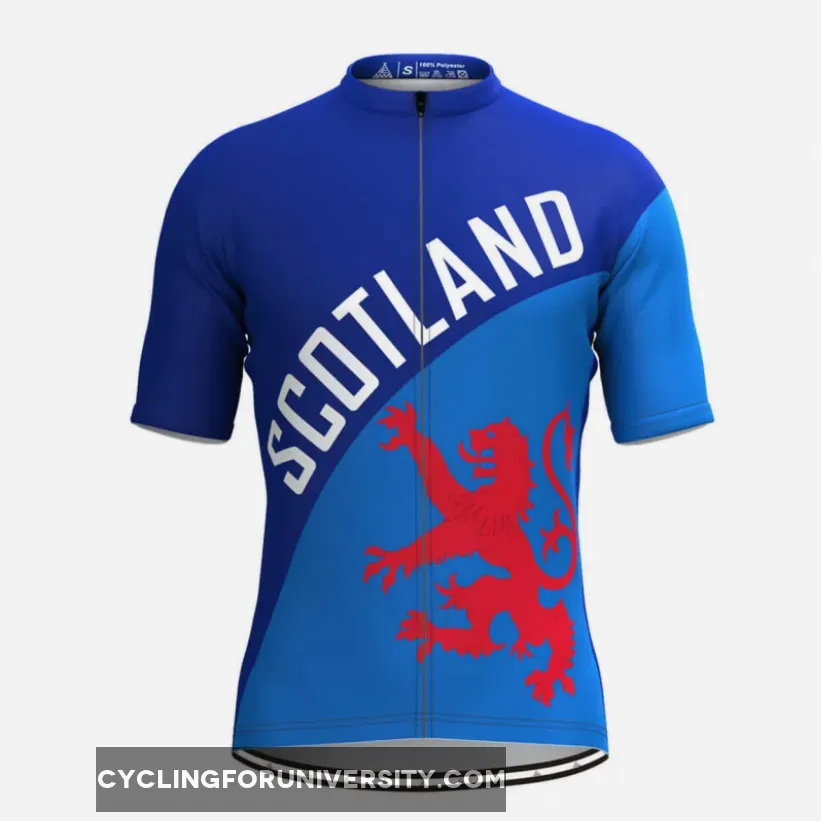 Men's Scotland Flag Cycling Jersey Red-Blue Brand New