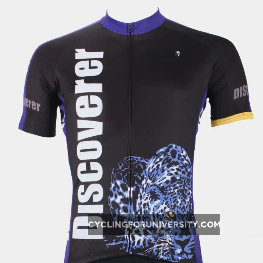 [Discoverer series ] Leopard Panther Skulking Deer Nature Prey Hunter Short-sleeve Cycling Suit/Jersey T-shirt NO.306