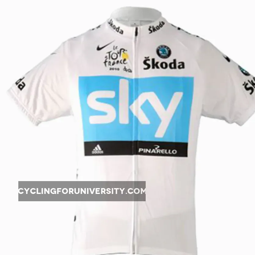 2010 Team Sky Cycling Turbo's White Short Sleeve Jersey