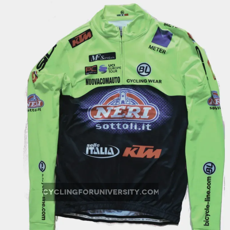 Neri Sottoli Selli Italia Long Sleeve Jersey, NER19L1