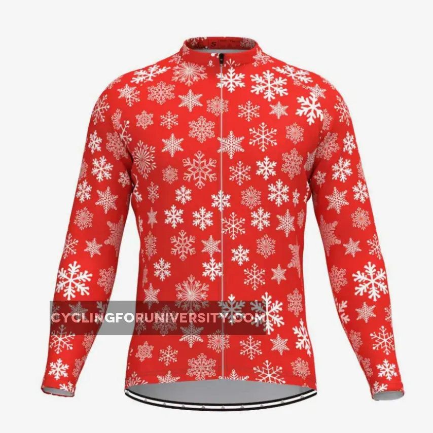 Snowflake Long Sleeve Cycling Jersey Outlet