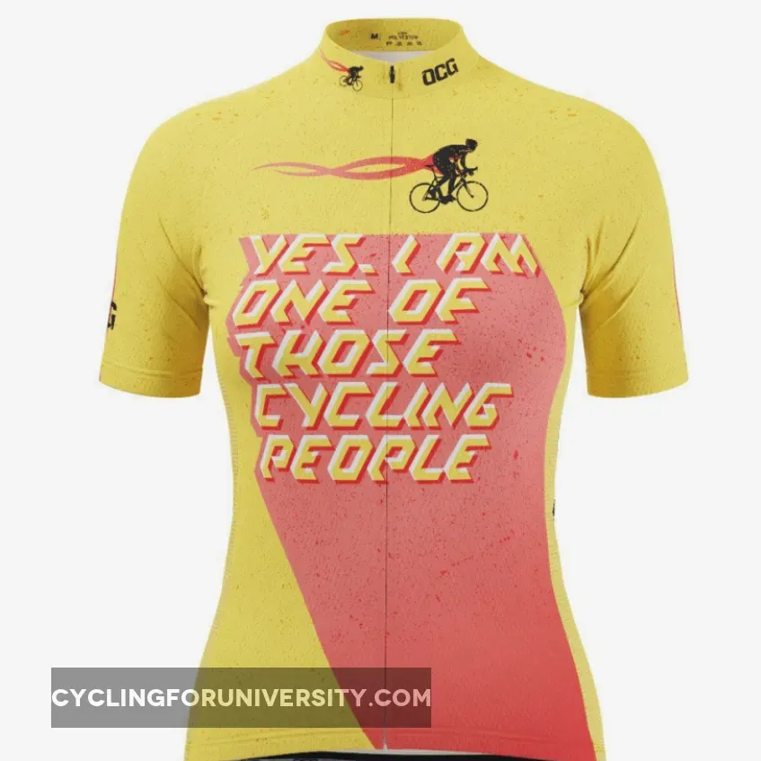 Women's One of Those Cycling People Short Sleeve Cycling Jersey