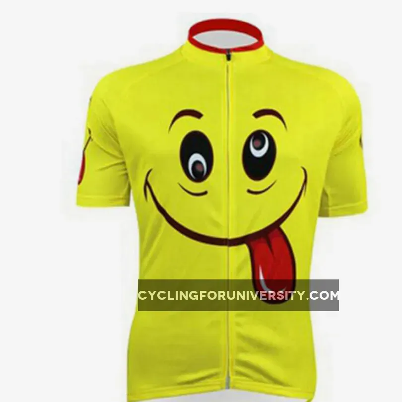 Spit Tongue Emoji Men's Cycling Jersey Restock