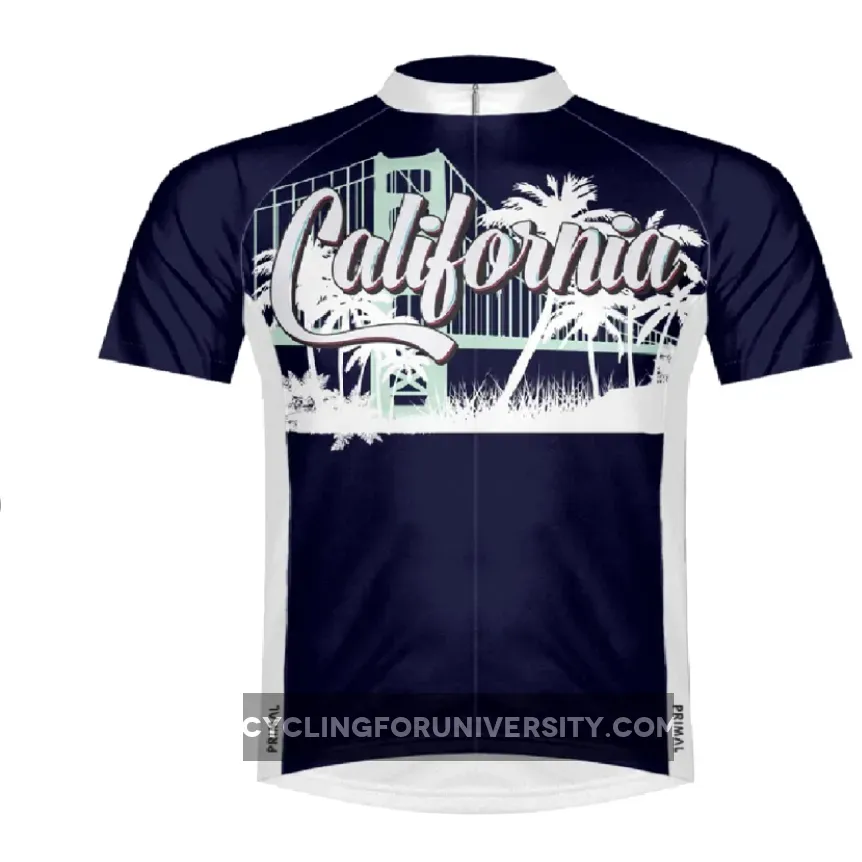 Primal Wear California Dreamin Men's Sport Cut Full Zip Short Sleeve Cycling Jersey / Primalwear CALDJ20M-M