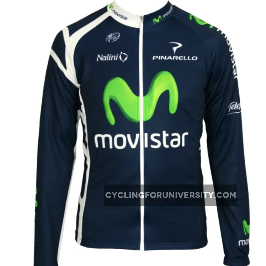 MOVISTAR 2011Radsport-Profi-Team Long Sleeve Jersey Outlet