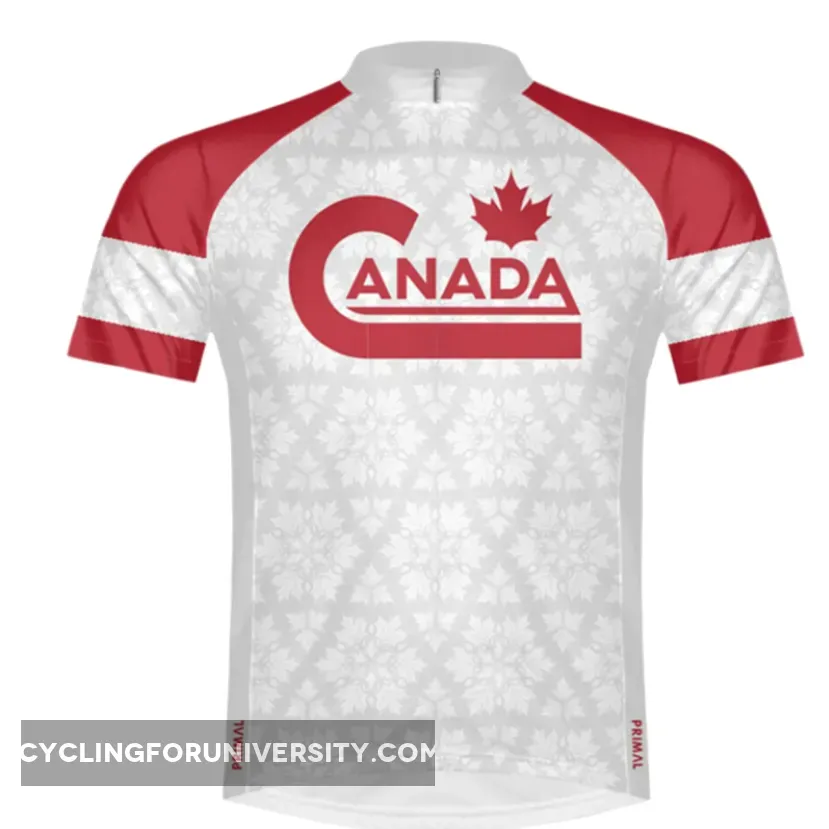 Primal Wear Great White North Canada Full Zip Short Sleeve Cycling Jersey #Canada Cycling Jersey CANA20M-2