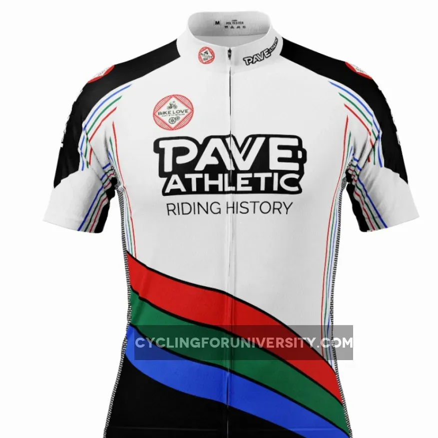 PAVE Athletic Retro Tape Short Sleeve Cycling Jersey