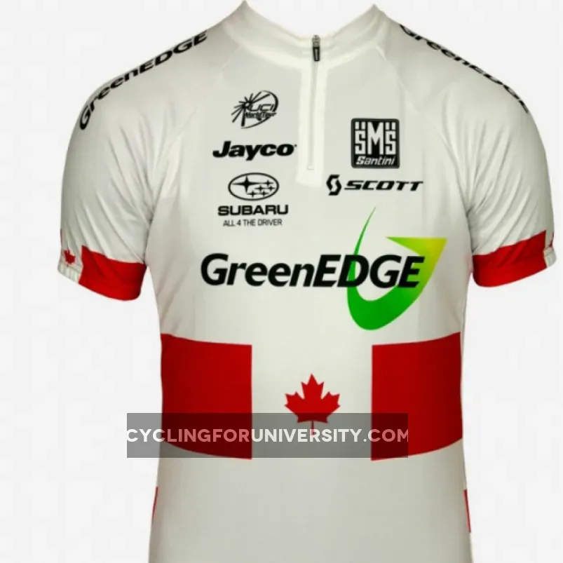 GREENEDGE CYCLING Kanadischer Meister 2011-12 Radsport-Profi-Team Short Sleeve Jersey