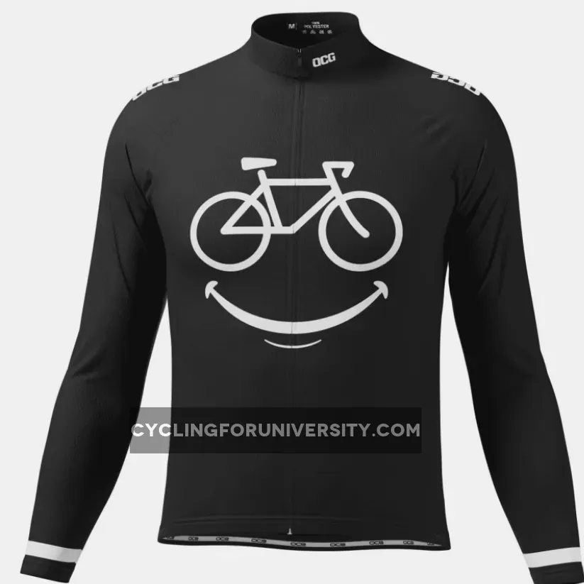 Men's Smiling Bike Long Sleeve Cycling Jersey Restock