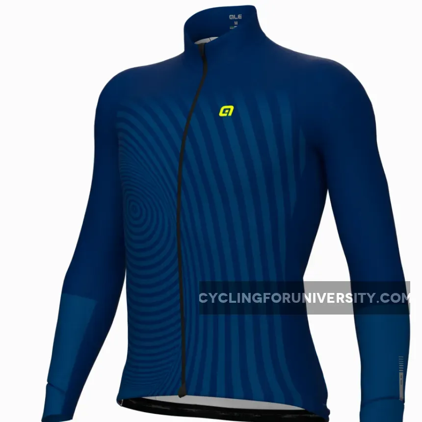 Ale PRR Green Digital long sleeve jersey - Blue
