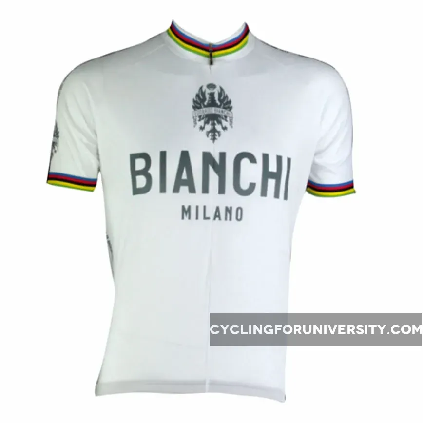 Bianchi World Champion White Jersey Short Sleeve Online