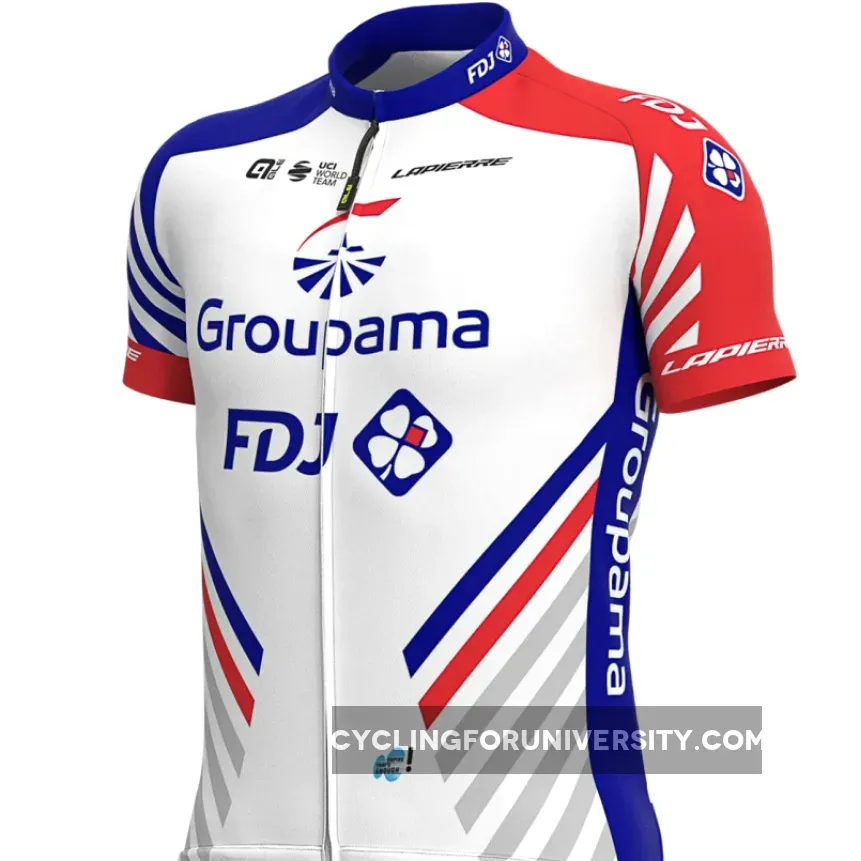 2020 Groupama FDJ Full Zipper Jersey, Brand New GRO20J1