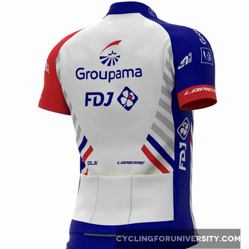 2020 Groupama FDJ Full Zipper Jersey, Brand New GRO20J1