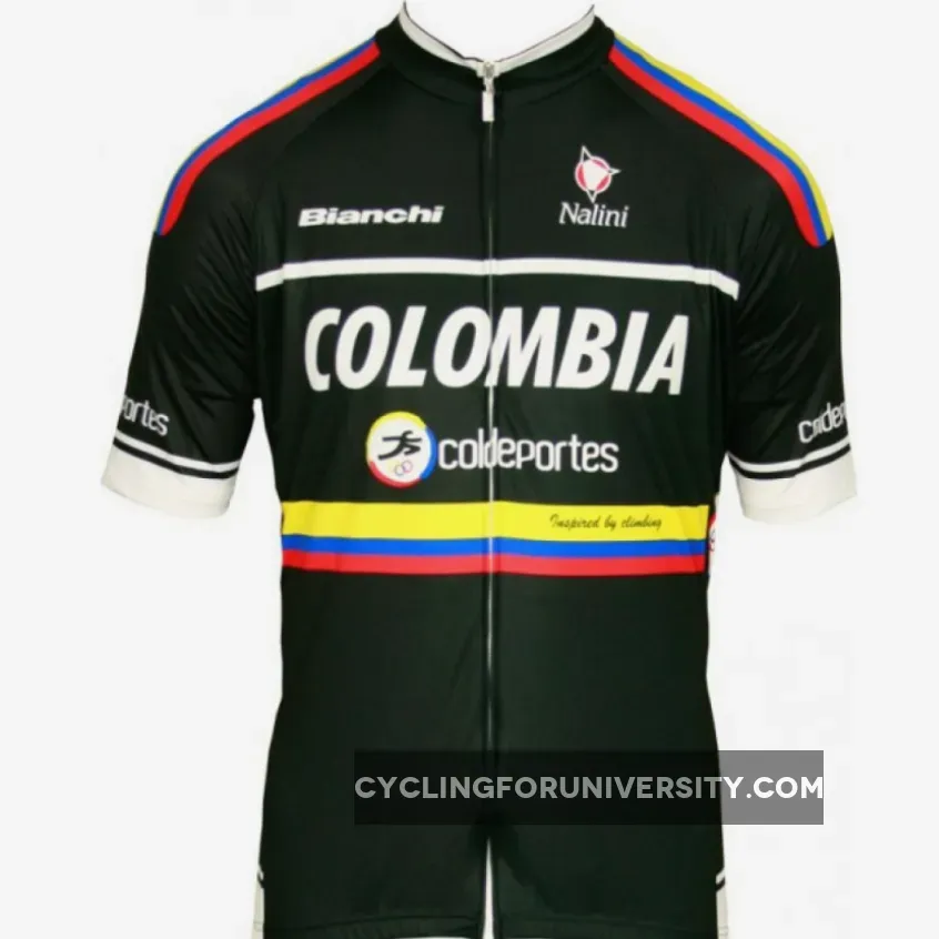 Colombia - Coldeportes 2012 - Radsport-Profi-Team Cycling Short Sleeve Jersey