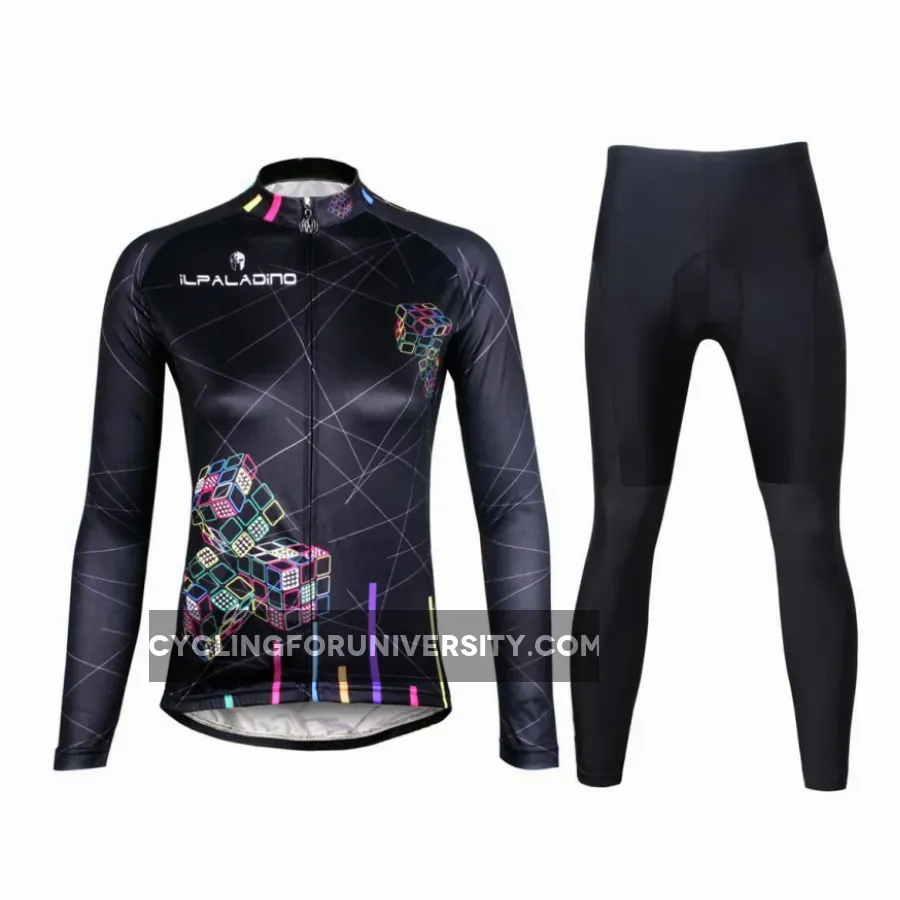 ILPALADINO Women's Long Sleeves Cycling Suit Apparel Outdoor Sports Gear Leisure Biking T-shirt Kit NO. 712