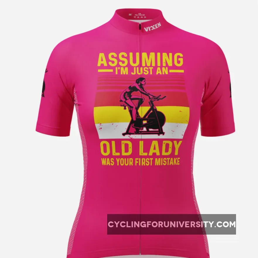 Women's Old Lady Mistake Short Sleeve Cycling Jersey Outlet