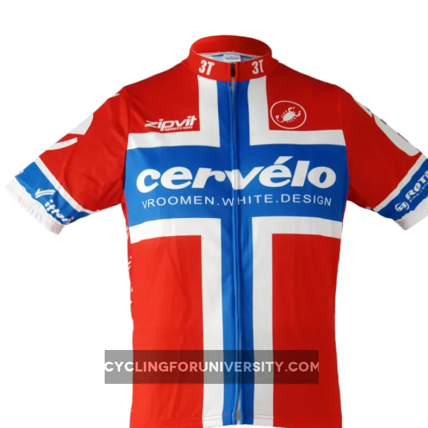 CERVELO Norwegian Champion 2011 Short Sleeve Cycling Jersey