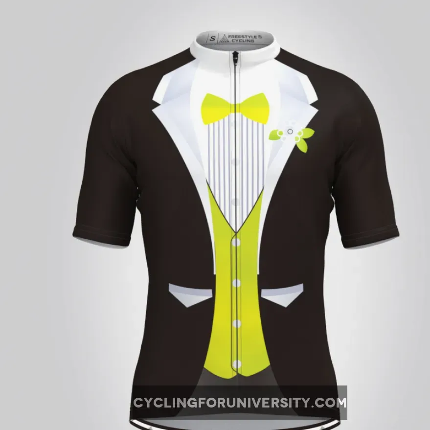 Men's Tuxedo Short Cycling Jersey Green Outlet
