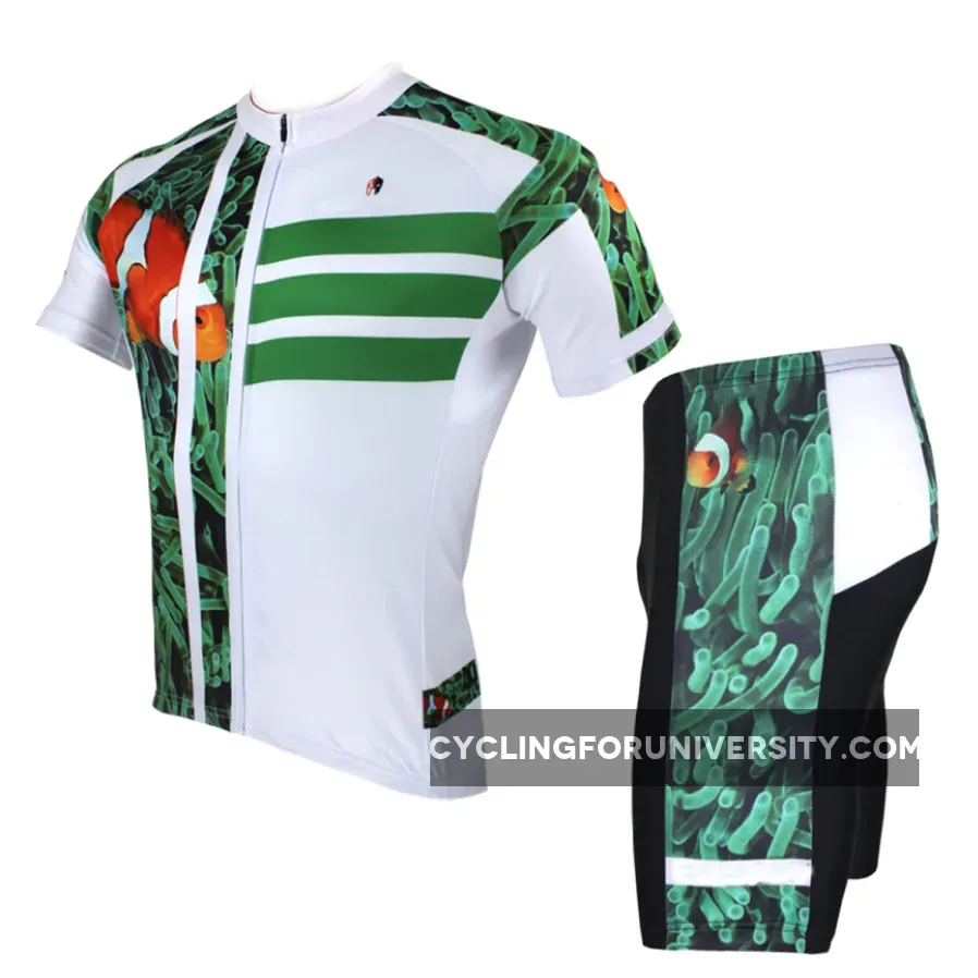 ILPALADINO Animal Clown Fish Sea Grass Man's Short/long-sleeve Blue Cycling Jersey Team Kit Jacket Pro Cycle Clothing Racing Apparel T-shirt Summer Spring Suit Spring Autumn Clothes Sportswear NO.089