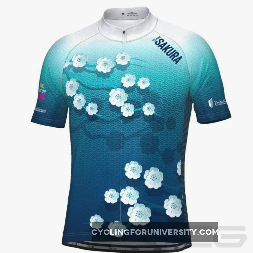 Men's Team Sakura Short Sleeve Cycling Jersey Brand New