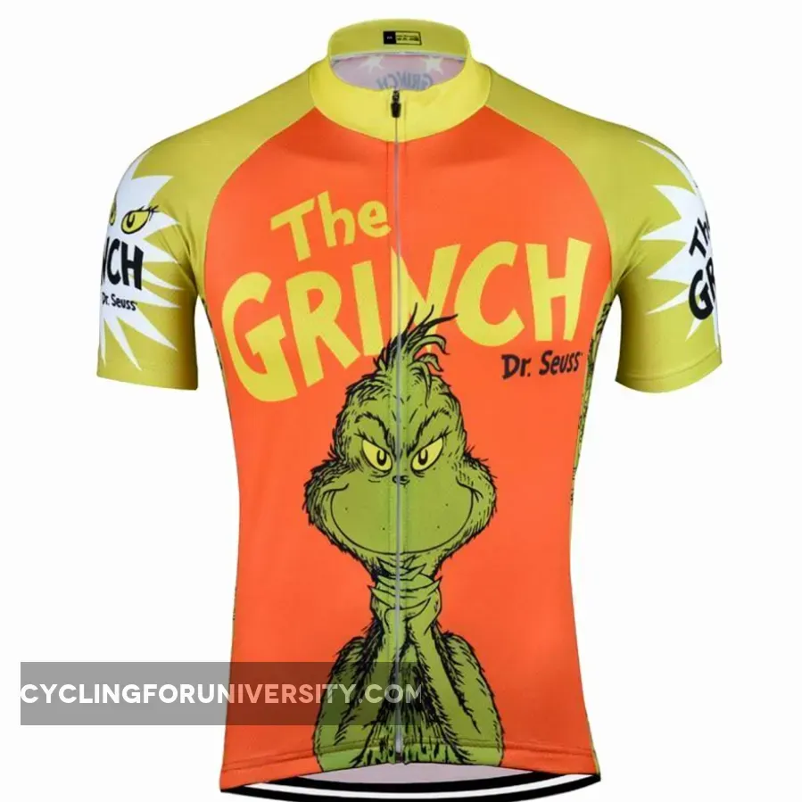 The Grinch Dr Seuss Orange Men's Cycling Jersey To Buy
