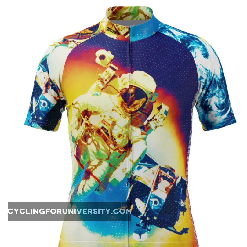 Men's Astronaut to the Moon Short Sleeve Cycling Jersey