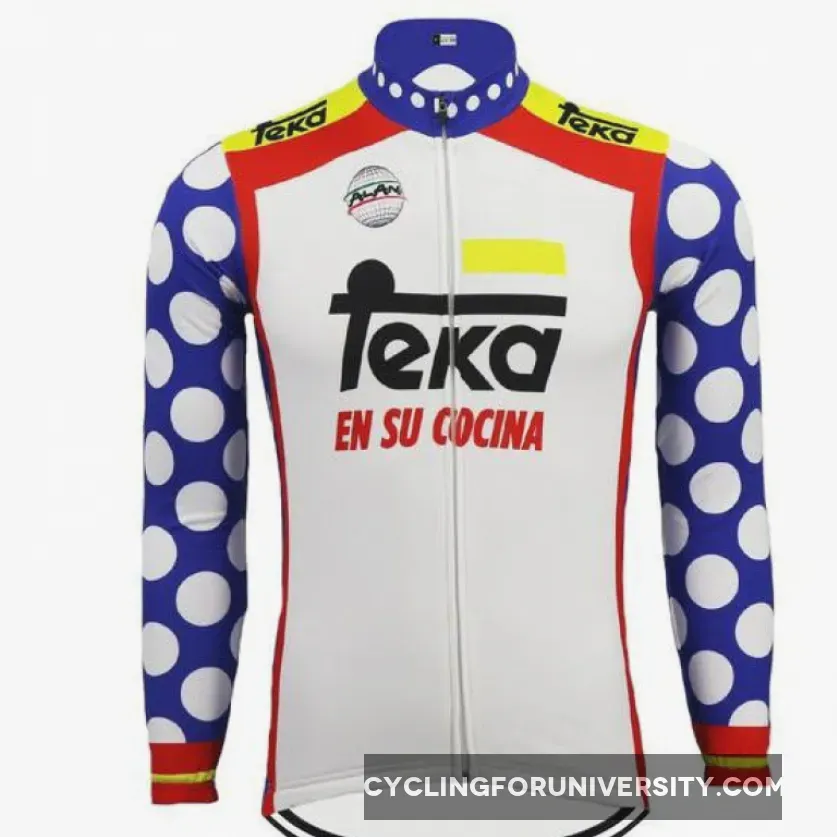 Retro Team Teka Long Sleeve Cycling Jersey Restock