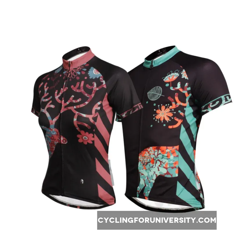 Ilpaladino Elk Night Lovers/Couples Clothes Romantic Short-sleeve Cycling Jerseys Spring Summer Woman's Men's Sportswear Apparel Outdoor Sports Gear Leisure Biking T-shirt NO.642